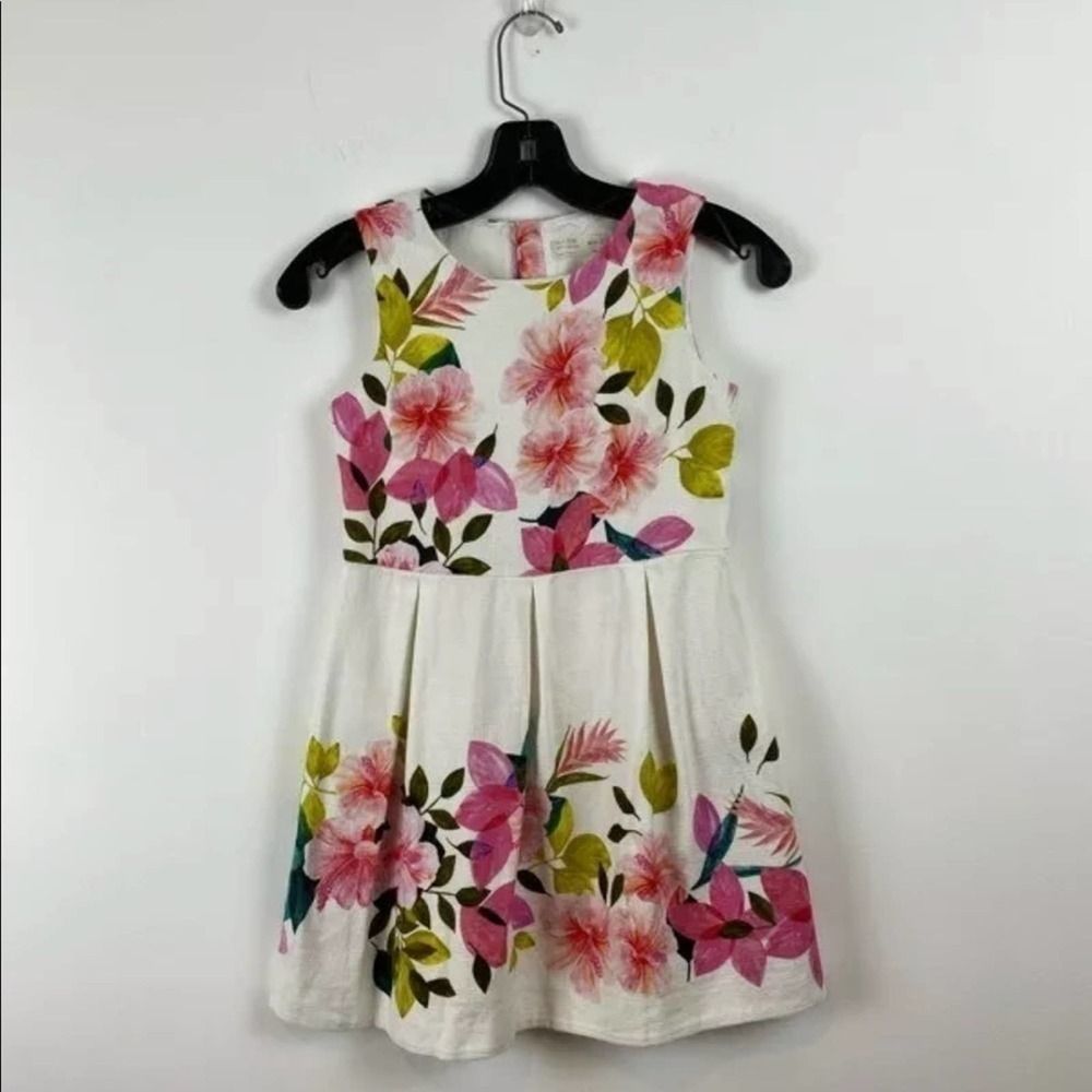 Zara Girls Soft Collection Floral Dress 11/12